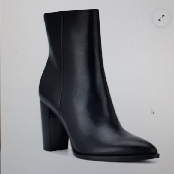 NIB Nine West Tryme Pointy Toe Ankle Boots - Leather Upper Size 12 - Picture 1 of 9